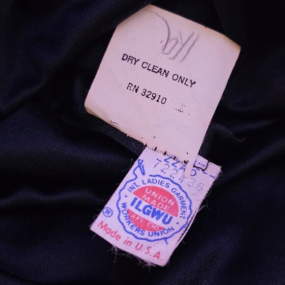 Lillie Rubin VTG Hankerchief Hem Drop Waist Dress Sz 10 Gatsby Flapper 20s Gala - Picture 7 of 8